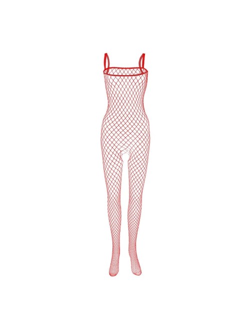 Siateczkowe bodystocking z ramiączkami