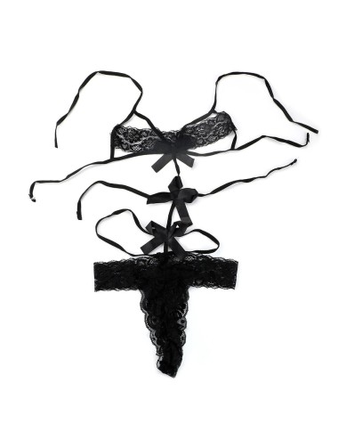 Body koronkowe z kokardkami
