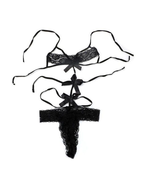 Body koronkowe z kokardkami